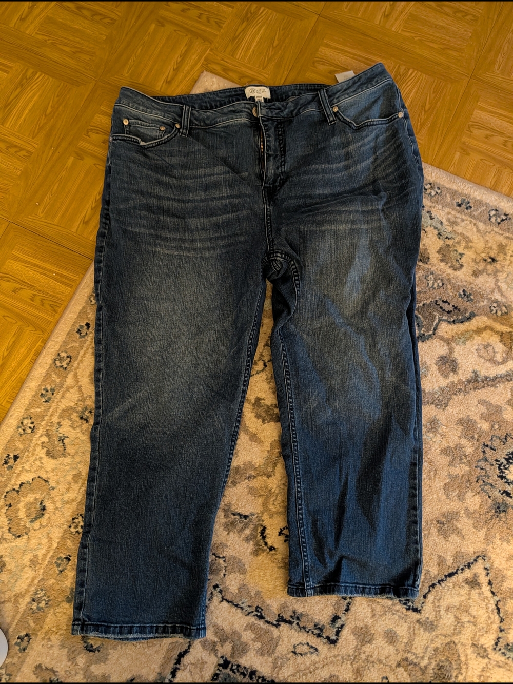 Candace Cameron Bure Straight-Leg Dark Wash Jeans